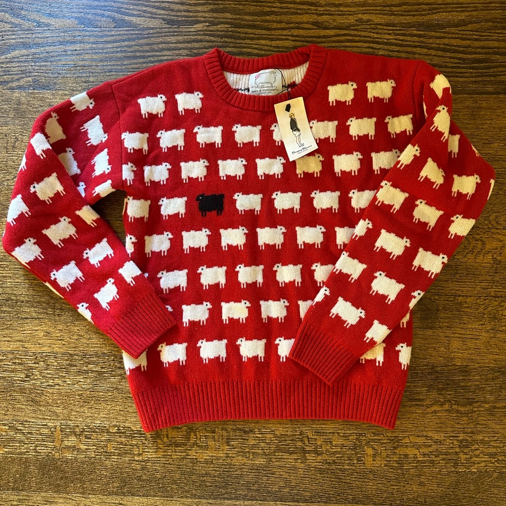 Rowing Blazers NWT Diana black sheep sweater, large